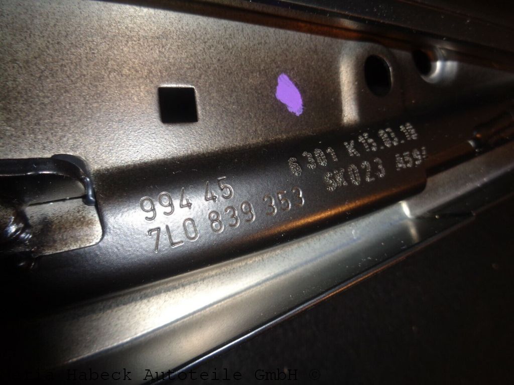 Original door frame rear left  for Porsche Cayenne 955 / VW Touareg  7L0839353K Original door frame rear left  for Porsche Cayenne 955 / VW Touareg  7L0839353K