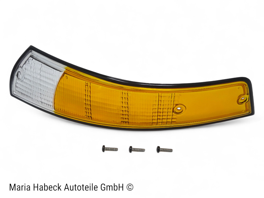 TMP blinker glass front black EU le+ri for Porsche 911 year 72-73 91163194400