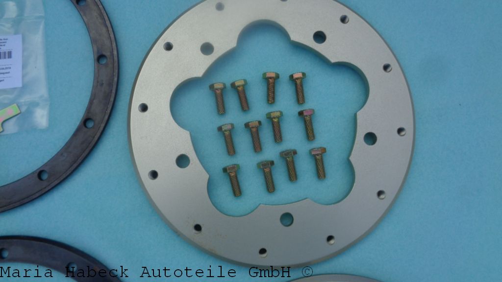 TMP Bremsflansch Ring & Befestigung SET VA kompl.  Porsche 930 Turbo 93035145701