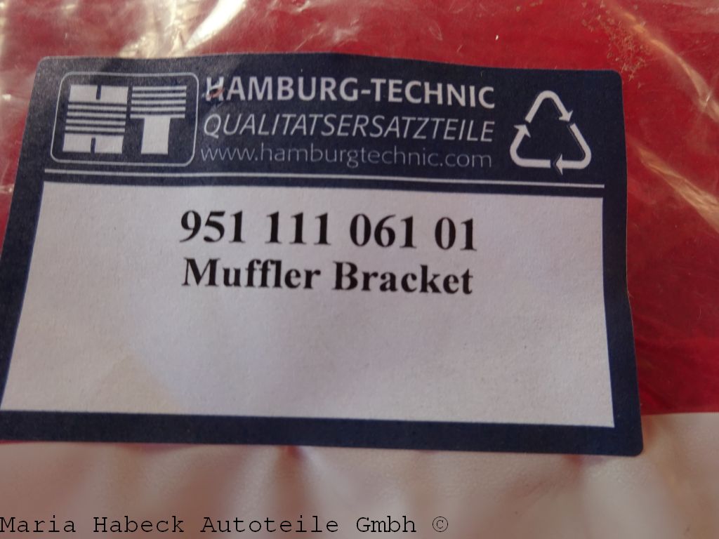 HT retaining plate for rear silencer Porsche 924S 944 944 S2  95111106101