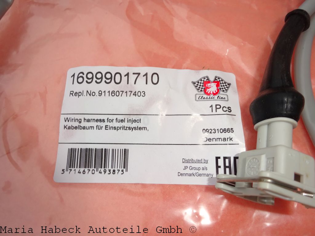 JP wiring harness engine injectors Porsche 911 3.2 Carrera 91160717403 JP wiring harness engine injectors Porsche 911 3.2 Carrera 91160717403