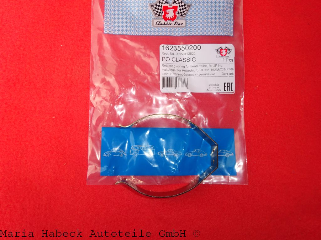Retaining spring for heater tube 911/912 year 65-89  1623550200 Retaining spring for heater tube 911/912 year 65-89  1623550200