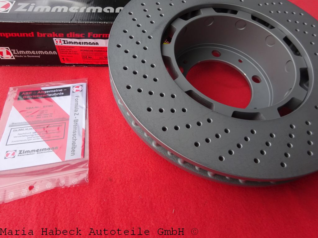 Zimmermann Bremsscheibe 993 Turbo / GT2 rechts VA Formula Z 460.1565.70 Zimmermann Bremsscheibe 993 Turbo / GT2 rechts VA Formula Z 460.1565.70