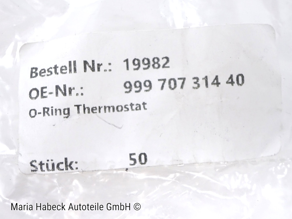 DPH O-ring for thermostat  Porsche 911 / 964 / 993 1978-98   99970731440