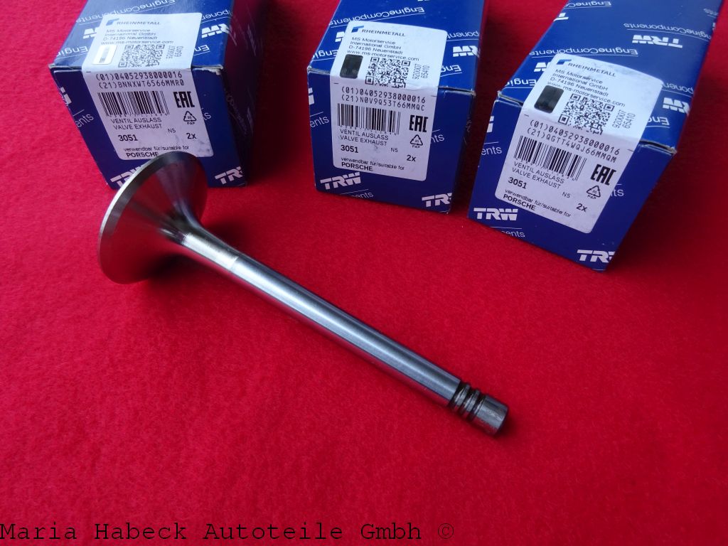 TRW exhaust valve set 6 pieces Porsche 911 3.0-3.2 93010541951 / 3051