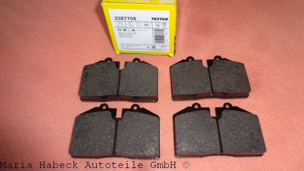 Textar Brake pad set  front  2087708
