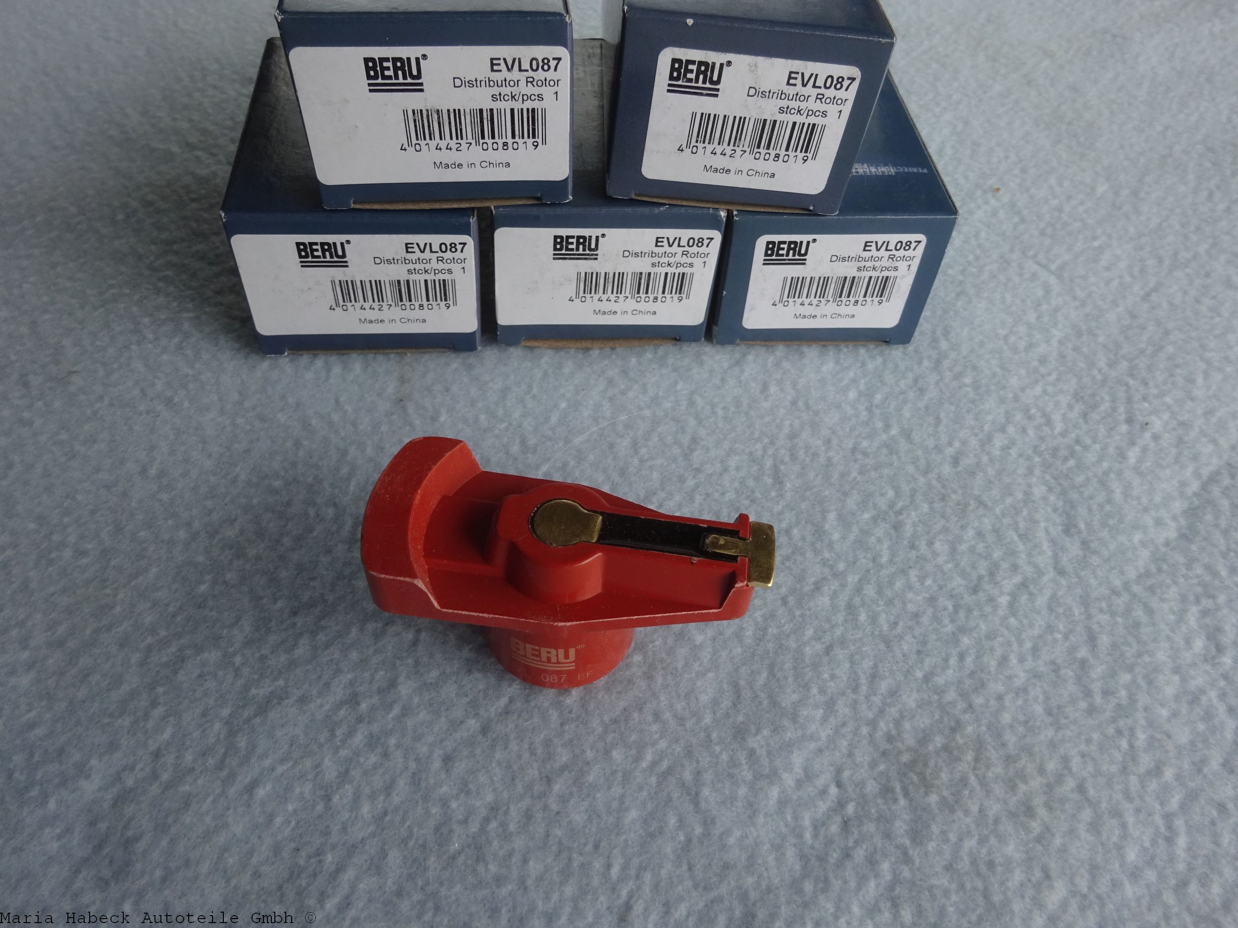 Beru distributor rotor SET 5 pieces  for Porsche 964 / 993  EVL 087  93060290202