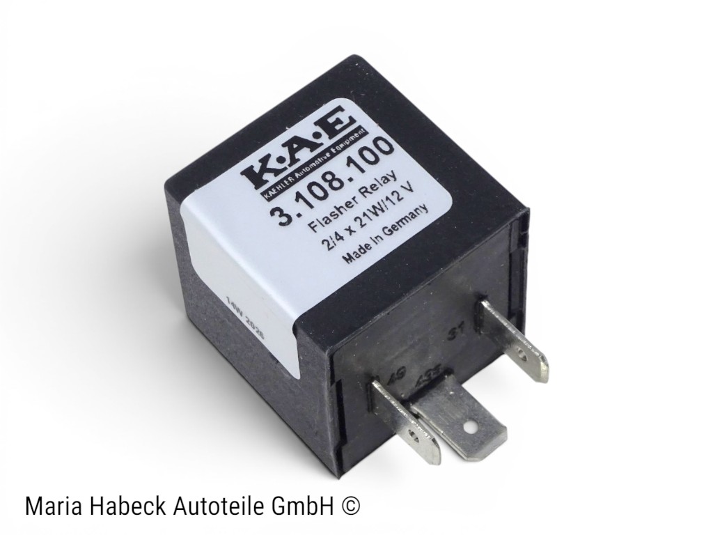 KAE Blinkerrelais 3  Polig  für Porsche 924 Bj. 76-88  3.108.100  1H0953227