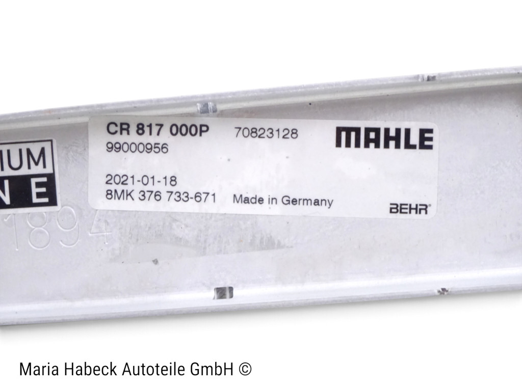 Mahle Water Cooler for Porsche 997 Boxster Cayman 987 CR8170000P  99710613202