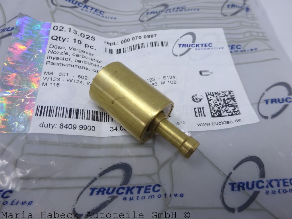 Trucktec  Düse Vergaser Mercedes Benz W 123,124   02.13.025   0000700887