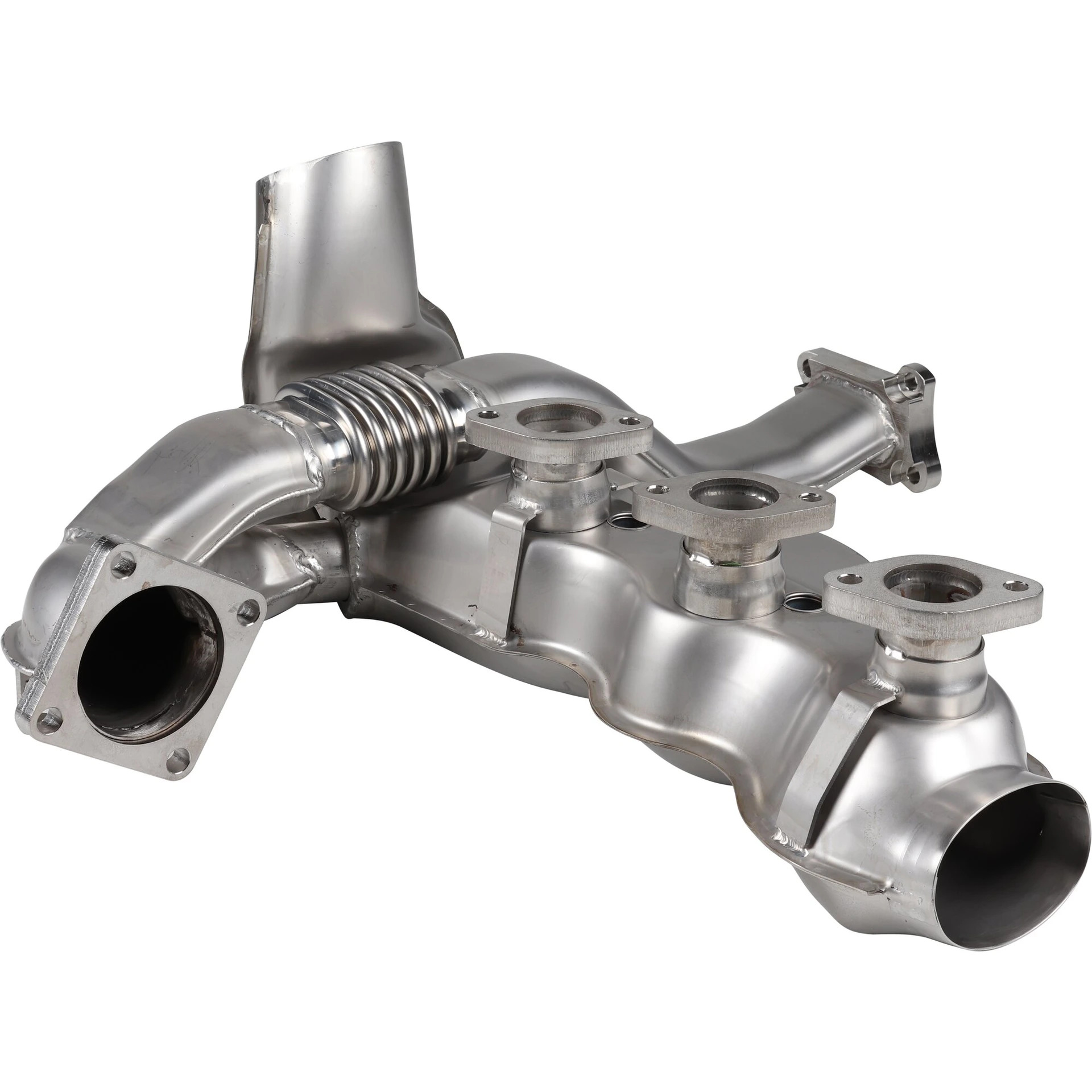 JP heat exchanger stainless steel Porsche 964 left 91023 S 96421103905