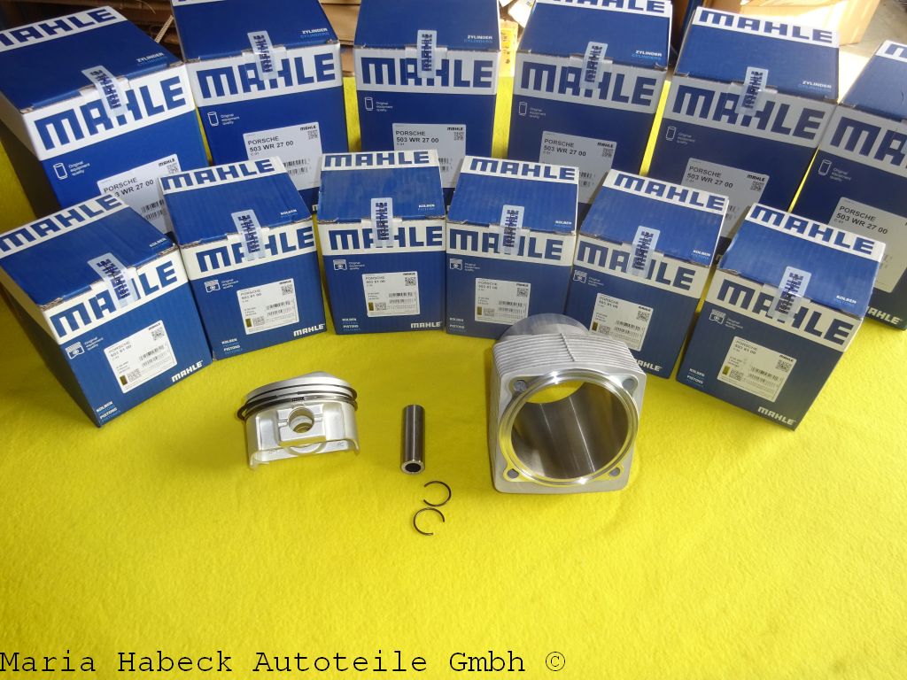 Mahle piston and cylinder assy set 6 pieces. 911 3.0SC 204 HP 5038192 9301039830