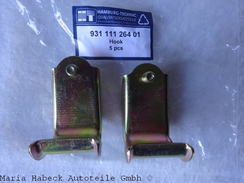 HT Mounting hook rear silencer SET 2 pieces for Porsche 924 / 944 93111126401