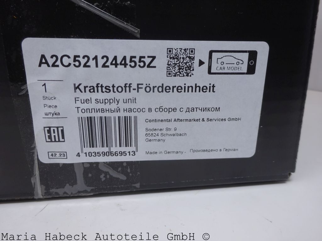 VDO / Conti  Benzinpumpe Porsche 996 / 997   A2C52124455Z  99662013200