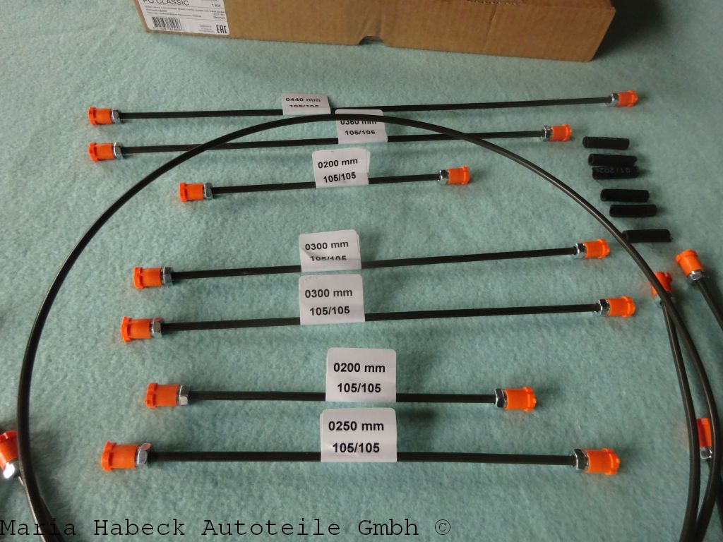 JP brake line 2-circuit set with 10 lines  for Porsche 911 year 71-73  EQ698005