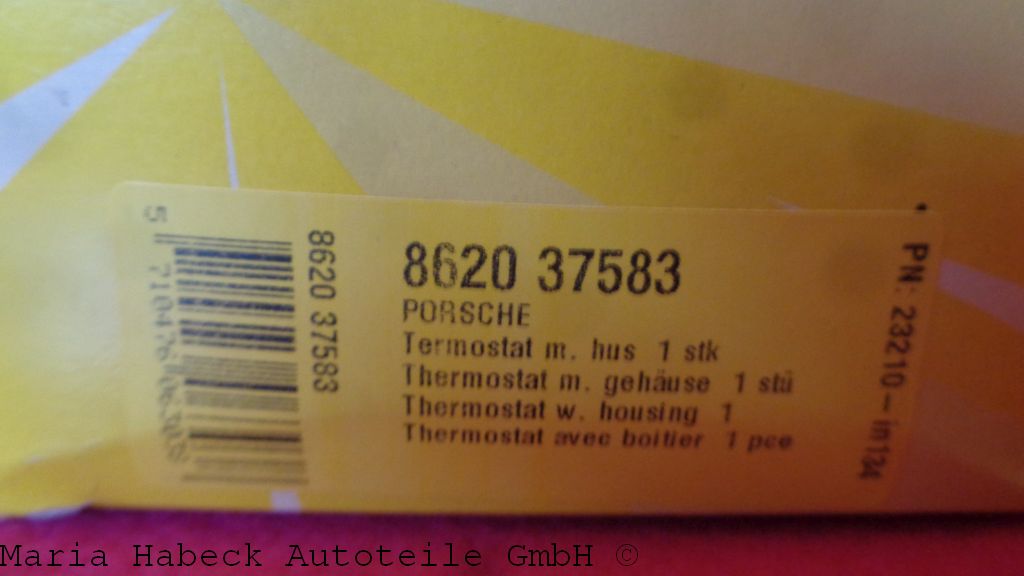 Thermostat Triscan with seal Elring  986/996 8620 37583