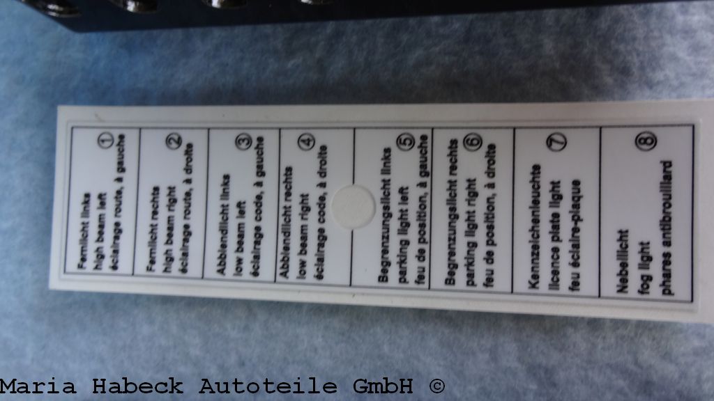 JP Sicherungskasten komplett 8 pol  Porsche 911 69-73   91161208700