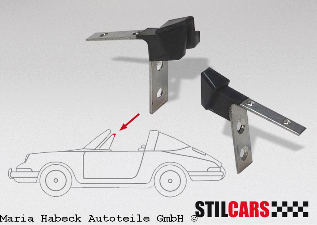 Stilcars frame connector set Targa/Cabrio Porsche 911 964 right and left Stilcars frame connector set Targa/Cabrio Porsche 911 964 right and left