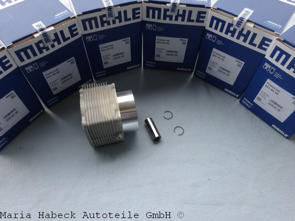 Set of 6 pcs. Mahle piston and cylinder assy  for 964 Turbo 5039892  93010395409