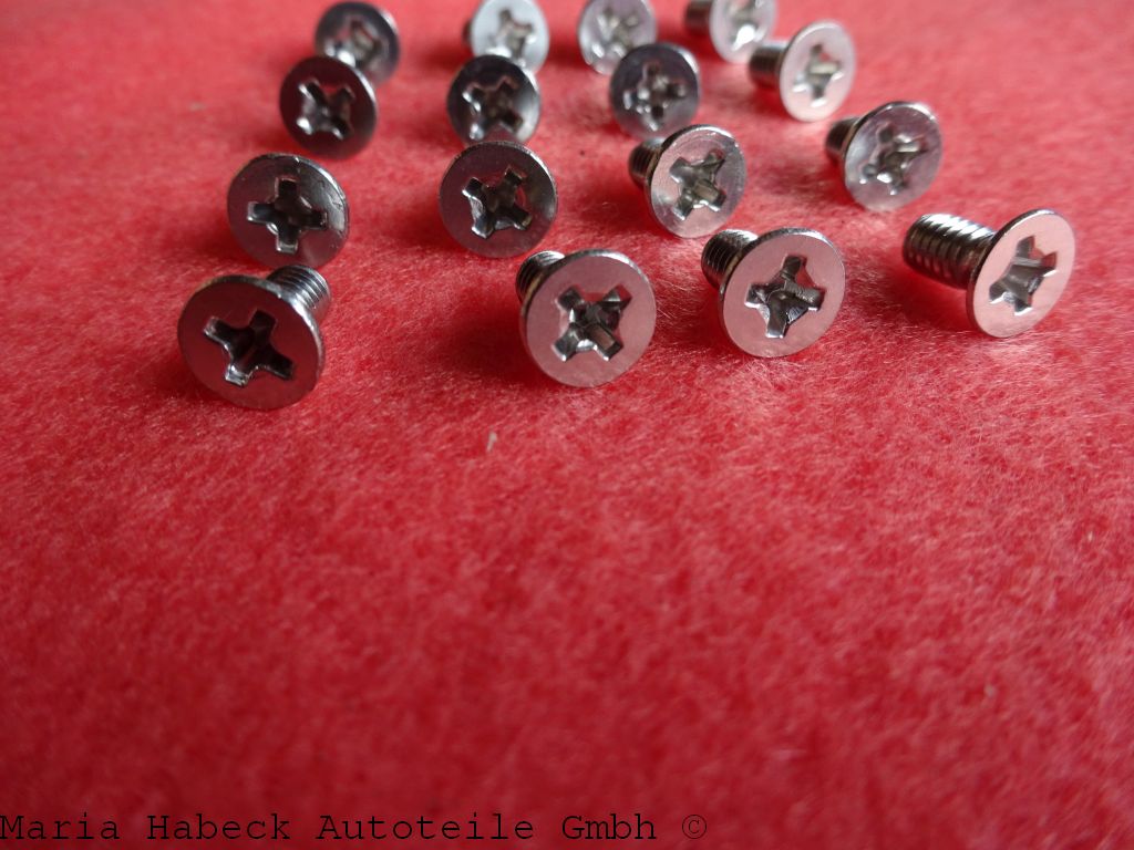 Schek countersunk screws SET 16 for Targa bolt lock M 4 X 8 99921900602 Schek countersunk screws SET 16 for Targa bolt lock M 4 X 8 99921900602