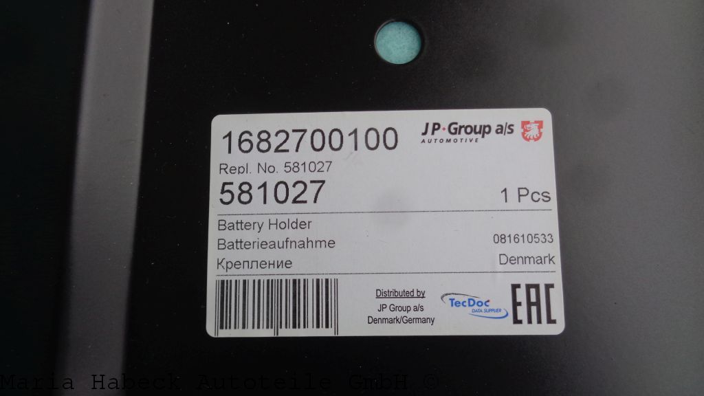 JP battery pad Porsche 914 581027   PCG50158710