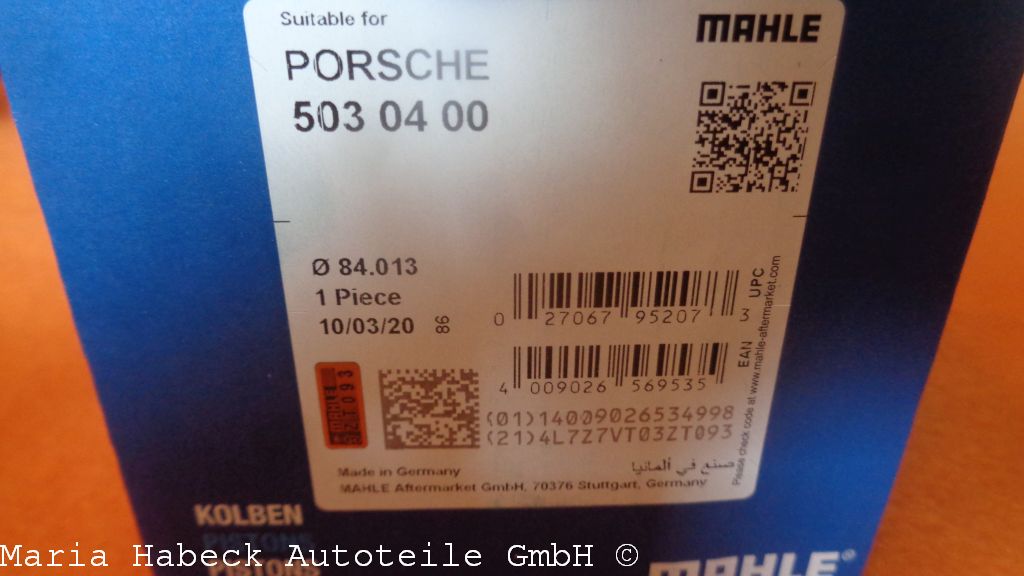 Mahle Kolben Porsche 911 2,2 E   503 04 00