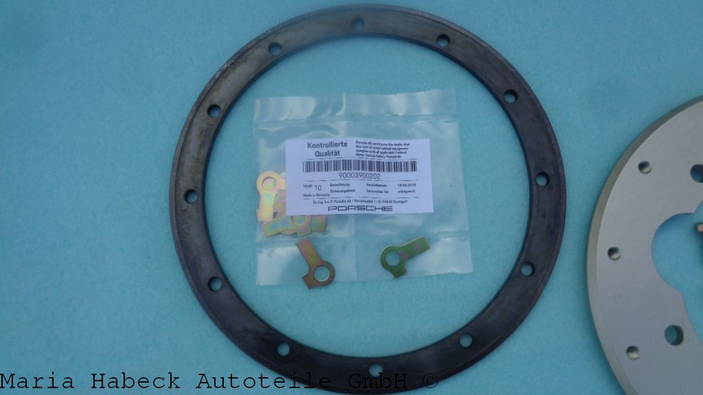 TMP Bremsflansch Ring & Befestigung SET VA kompl.  Porsche 930 Turbo 93035145701