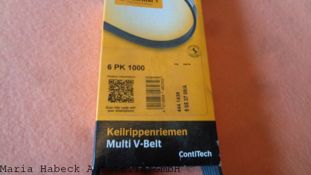 Keilrippenriemen Porsche  944 Bj.ab 85 für Klima   6 PK 1000   99919229950
