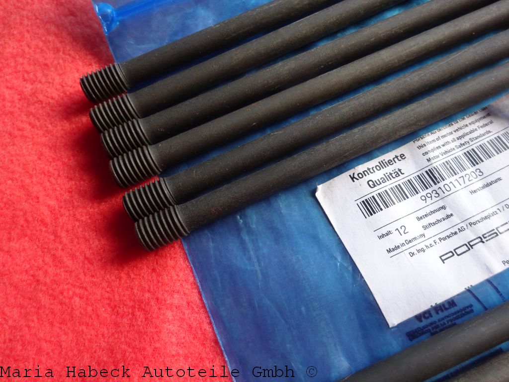 Set 12 Stck. HT Stehbolzen / Stiftschrauben für Porsche 993  99310117203