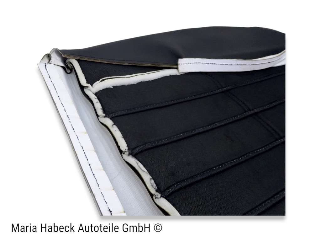 S-Trim Sitzbezug Vinyl Flechtnarbe schwarz Porsche 911/912 Bj. 66-73 90152100110