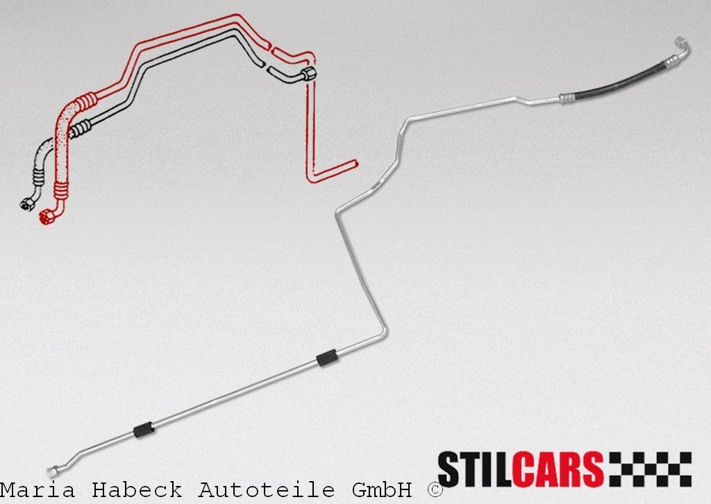 Stilcars Klimaleitung Kältemittelleitung 964 vorne   9400072