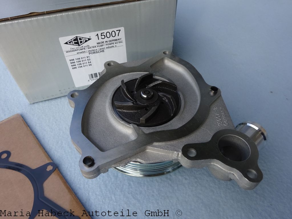 Water pump Geba all 996/986 Boxster 15007