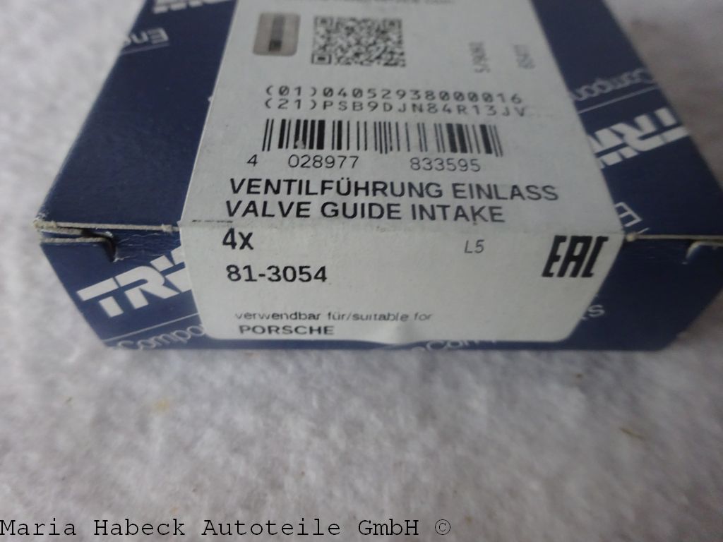 SET 6x TRW valve guide Porsche 993 inlet 93-98 81-3054 99310432271 SET 6x TRW valve guide Porsche 993 inlet 93-98 81-3054 99310432271