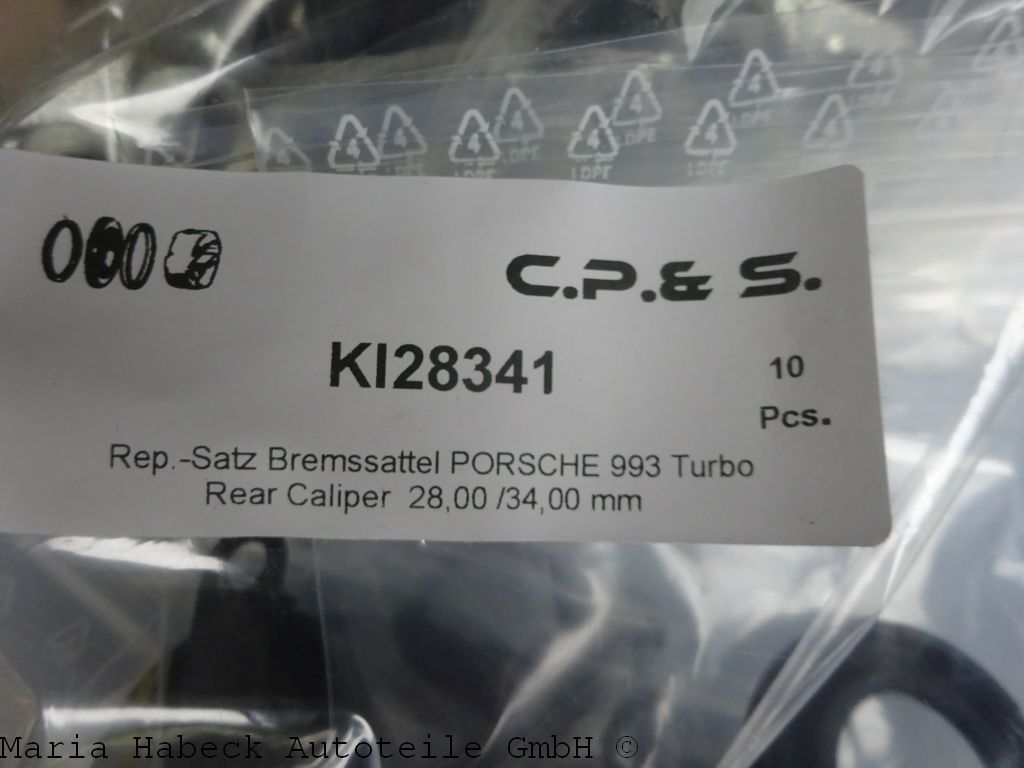 CPS Repair kit for Brembo brake caliper rear axle 993 Turbo  34/28 CPS Repair kit for Brembo brake caliper rear axle 993 Turbo  34/28