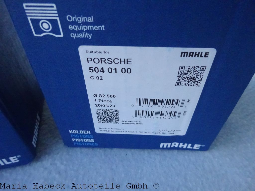 Set 4 pcs.  Mahle pistons  for Porsche 356 / 912 Super 90  5040100  61610303200 Set 4 pcs.  Mahle pistons  for Porsche 356 / 912 Super 90  5040100  61610303200