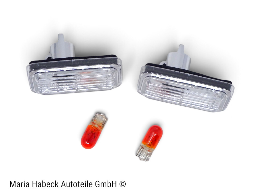 TMP Seitenblinker Set chrom  incl Leuchtmittel  Porsche 911 964  944  4A0949101