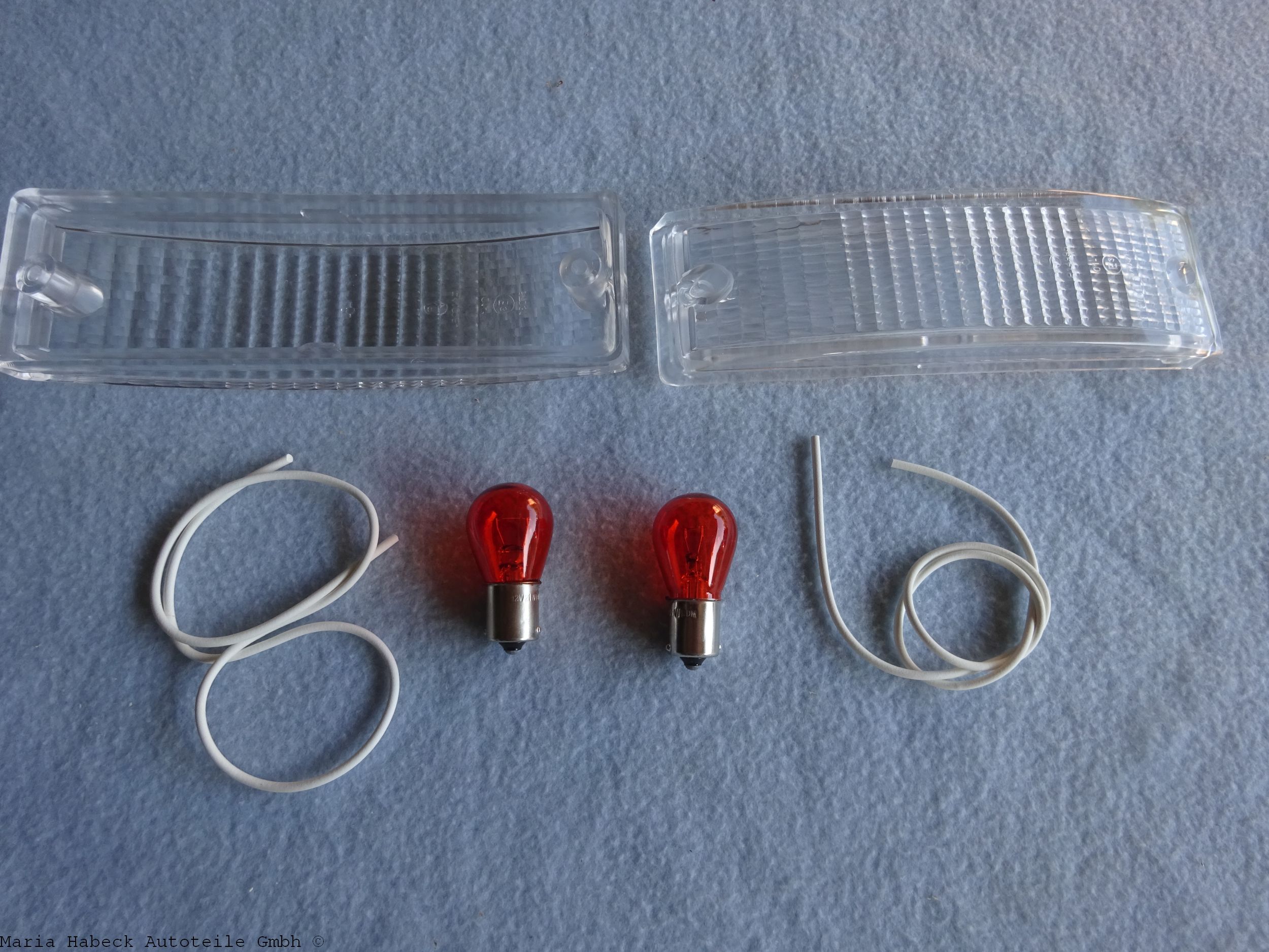TMP indicator glass bumper EU with seal SET 2 Porsche 911 74-89 91163191400