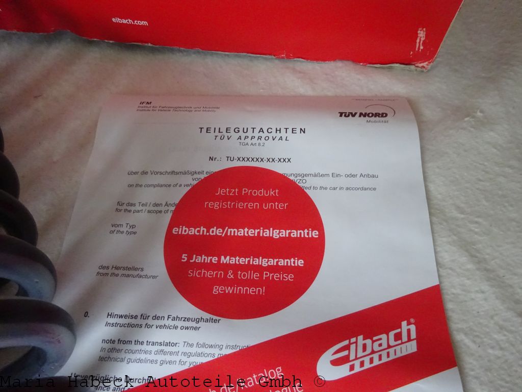 Eibach Tieferlegungsfedernsatz Pro-Kit E7208-140  für Porsche 993 3,6 / 3,8