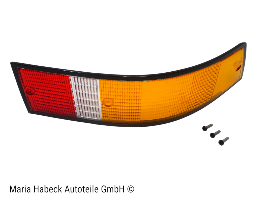 TMP Blinkerglas hinten rechts EU Schwarz kpl. Porsche 911 Bj 72-89 91163195000 TMP Blinkerglas hinten rechts EU Schwarz kpl. Porsche 911 Bj 72-89 91163195000