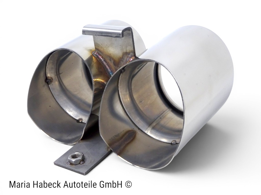 JP Auspuffblende Doppelrohr  Porsche Boxster 986 Bj. 96-04 1620704400  94.905S