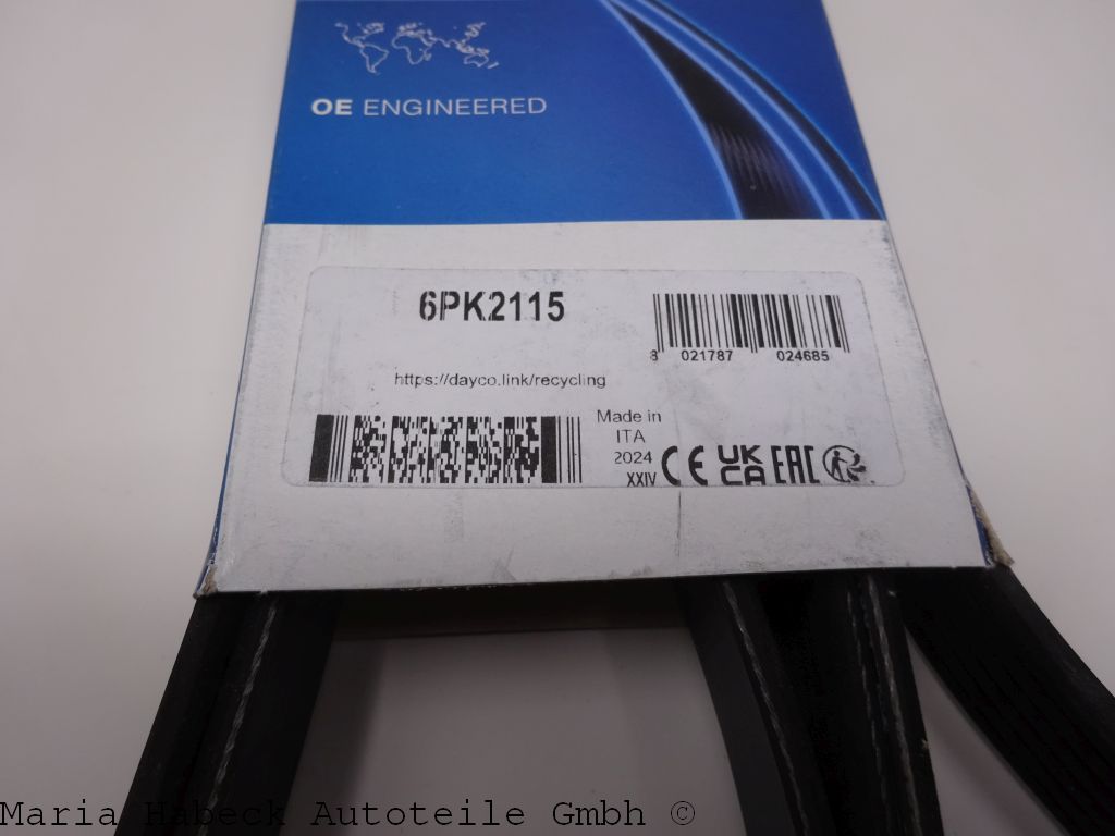 Dayco Keilrippenriemen  Porsche 996/987/997  6PK2115 Dayco Keilrippenriemen  Porsche 996/987/997  6PK2115