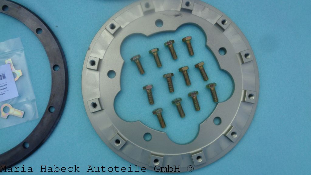 TMP Bremsflansch Ring & Befestigung SET VA kompl.  Porsche 930 Turbo 93035145701