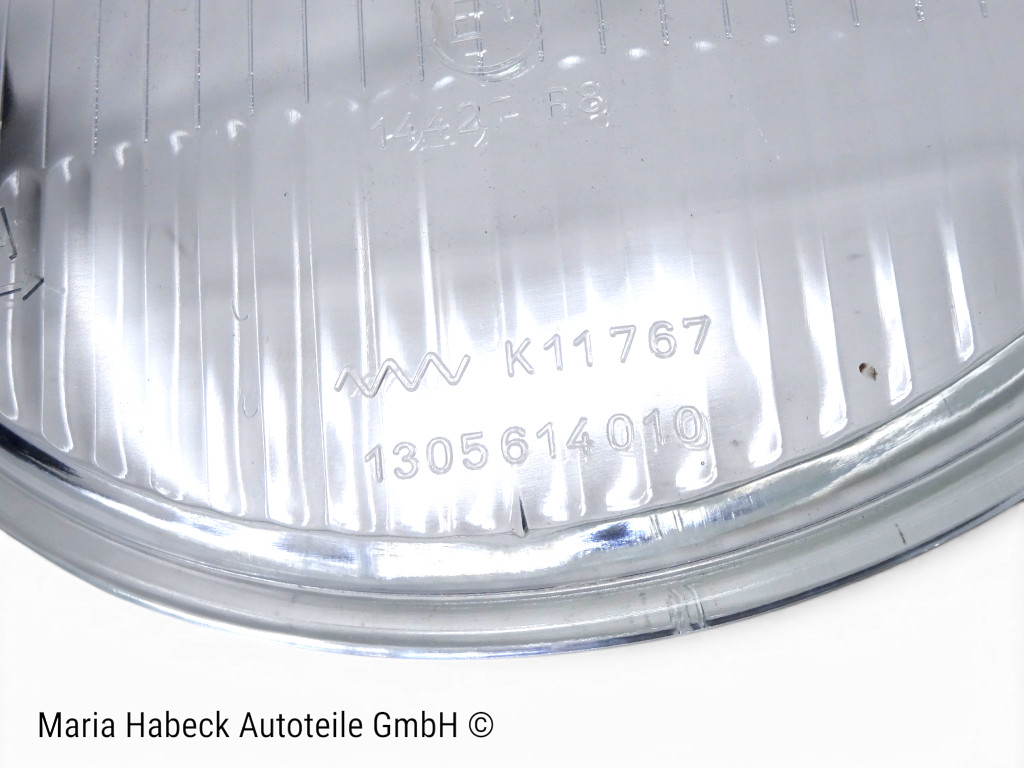 Euri Scheinwerfer Ersatzglas Porsche 911 H1 weiß 65-68  1305614010 90163111102