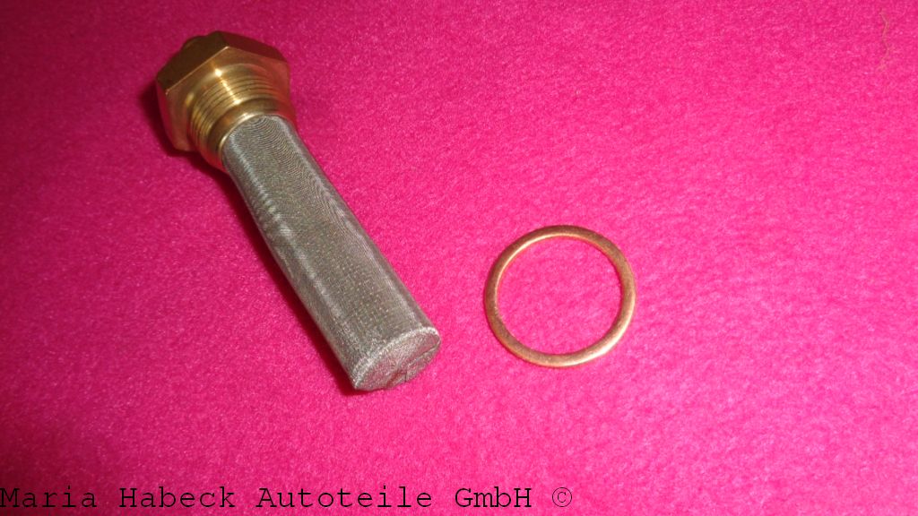 HT Benzintank - Anschlußstutzen Filter  mit Sieb 6 mm  Porsche 911   90120102306