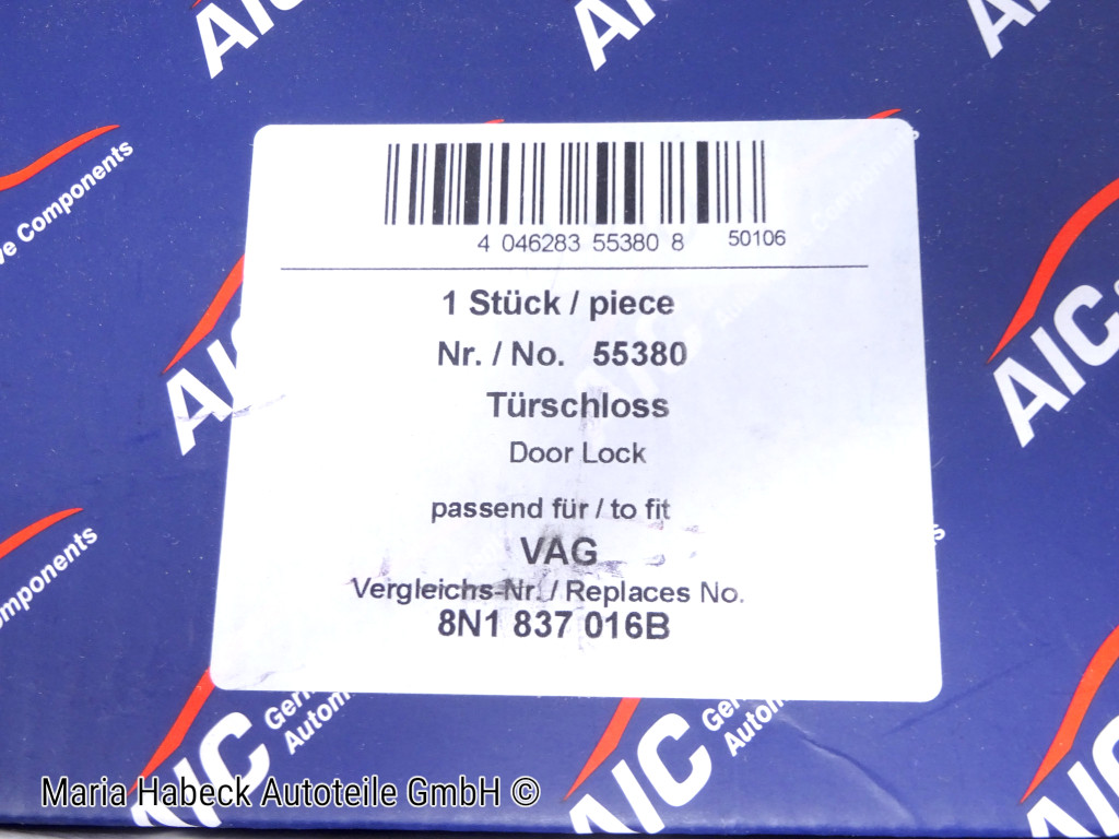 AIC Türschloss 55380 rechts Audi  Porsche 986 996  8N1837016B