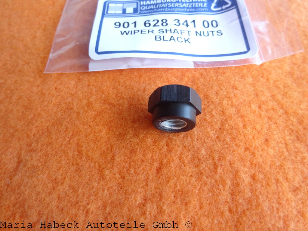 HT aluminum cap nut windscreen wiper linkage black 911 / 912 / 914 90162834100 HT aluminum cap nut windscreen wiper linkage black 911 / 912 / 914 90162834100
