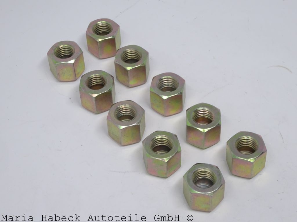 HT Hutmutter Kraftstoff Sammelr. SET 10 St. Porsche 911 944 964 968  92811047504