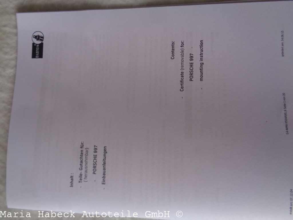 Bilstein Fahrwerk Porsche 997 B16 Damptronic 49-115604 Bilstein Fahrwerk Porsche 997 B16 Damptronic 49-115604