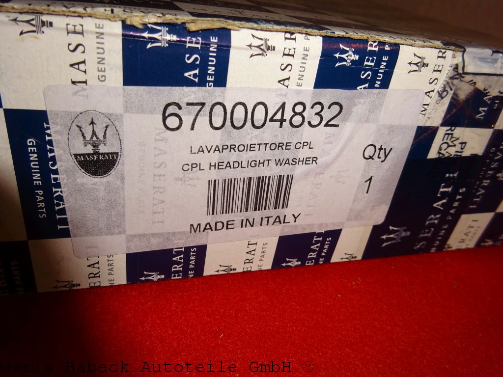 Hochdruck Scheinwerferreinigung kpl. 670004832  für Maserati Ghibli