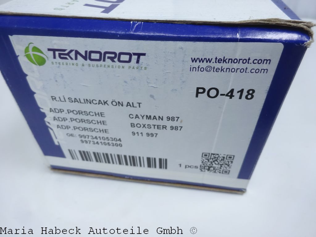 Teknorot Querlenker Porsche 997 991 Cayman VA  unten    99734105304  99134105306